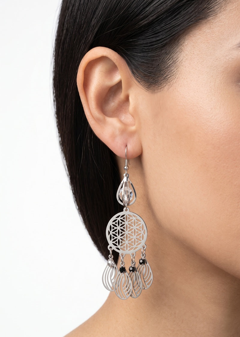 Silver Drop Earrings