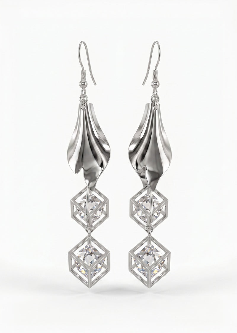 Silver rainDrop Earrings