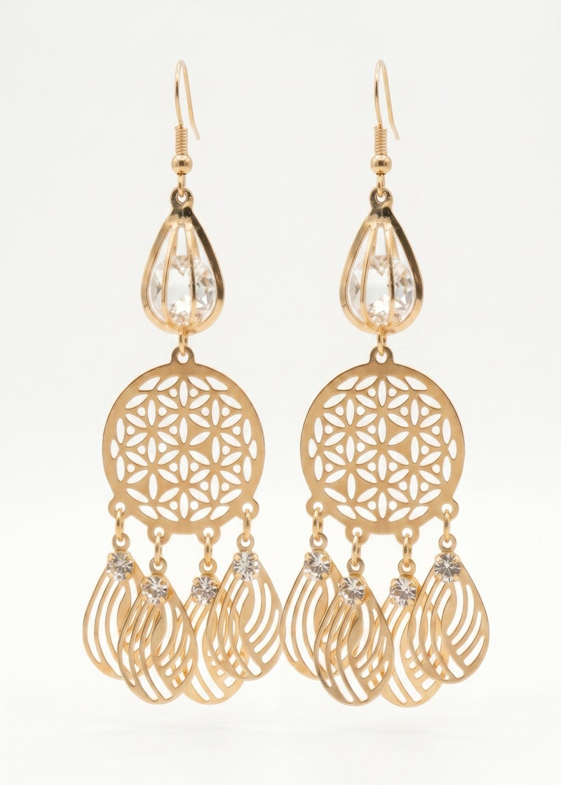 Golden Drop Earrings